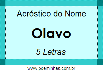 Acróstico de Olavo