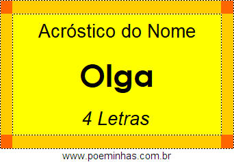 Acróstico de Olga