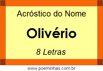 Acróstico de Olivério