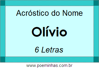 Acróstico de Olívio