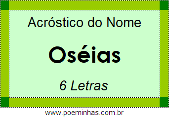 Acróstico de Oséias