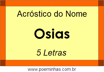 Acróstico de Osias