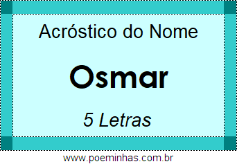 Acróstico de Osmar