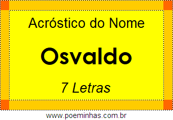 Acróstico de Osvaldo