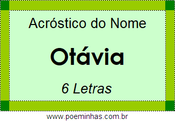 Acróstico de Otávia