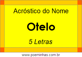 Acróstico de Otelo