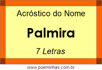 Acróstico de Palmira