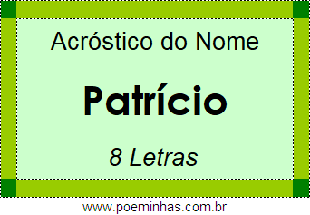 Acróstico de Patrício