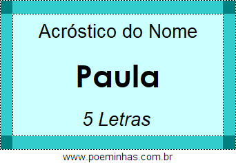 Acróstico de Paula