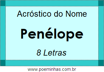 Acróstico de Penélope