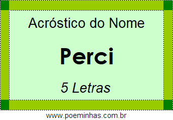 Acróstico de Perci