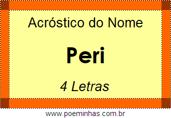 Acróstico de Peri