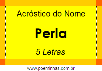 Acróstico de Perla