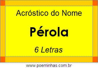 Acróstico de Pérola