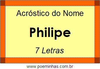 Acróstico de Philipe