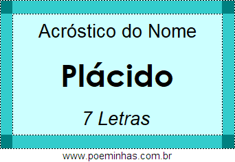 Acróstico de Plácido