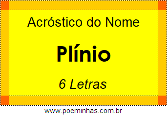 Acróstico de Plínio