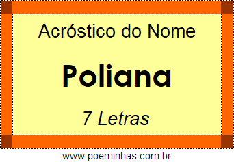 Acróstico de Poliana