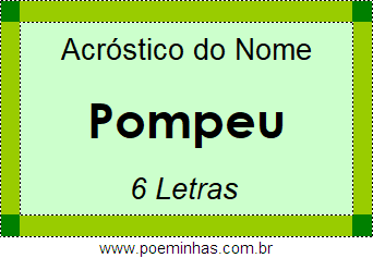 Acróstico de Pompeu