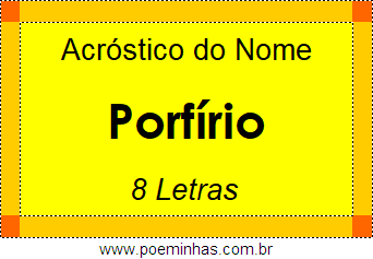 Acróstico de Porfírio