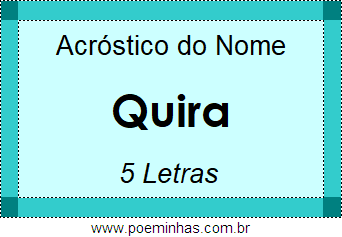 Acróstico de Quira