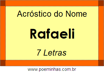 Acróstico de Rafaeli