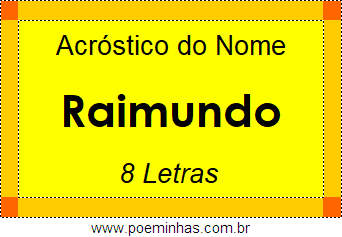 Acróstico de Raimundo