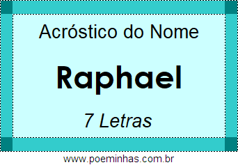 Acróstico de Raphael