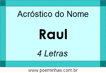 Acróstico de Raul