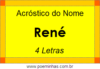 Acróstico de René