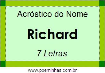 Acróstico de Richard