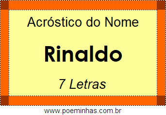 Acróstico de Rinaldo