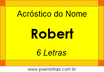 Acróstico de Robert