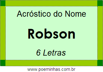 Acróstico de Robson