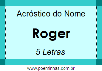 Acróstico de Roger