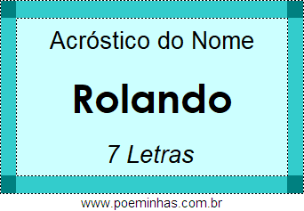 Acróstico de Rolando