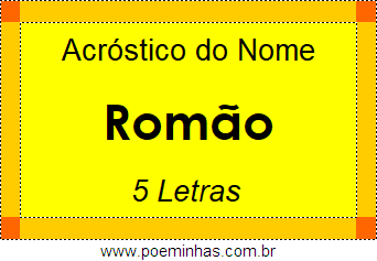 Acróstico de Romão