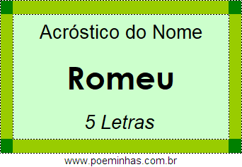 Acróstico de Romeu