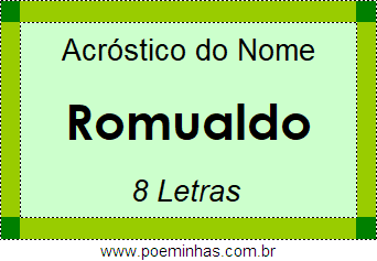 Acróstico de Romualdo