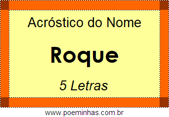 Acróstico de Roque