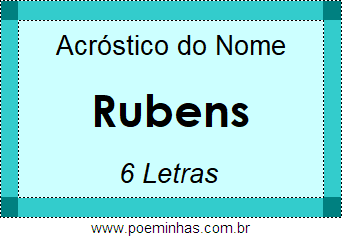 Acróstico de Rubens