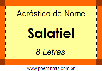 Acróstico de Salatiel