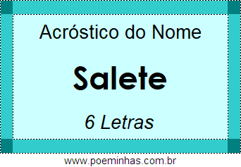 Acróstico de Salete