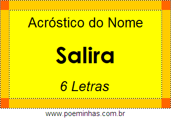 Acróstico de Salira