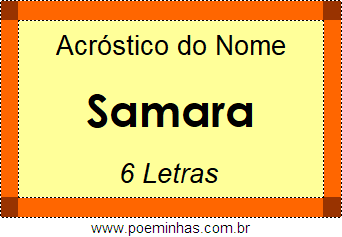 Acróstico de Samara