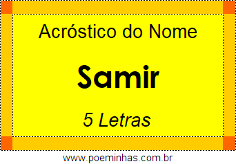 Acróstico de Samir