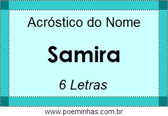 Acróstico de Samira