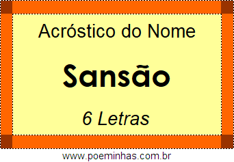 Acróstico de Sansão