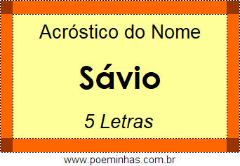 Acróstico de Sávio