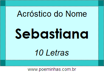 Acróstico de Sebastiana